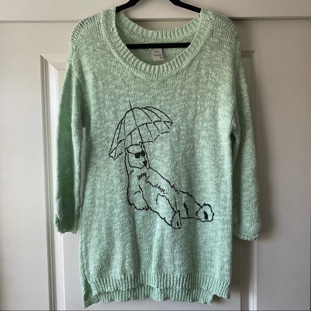 American Rag key-lime green sweater